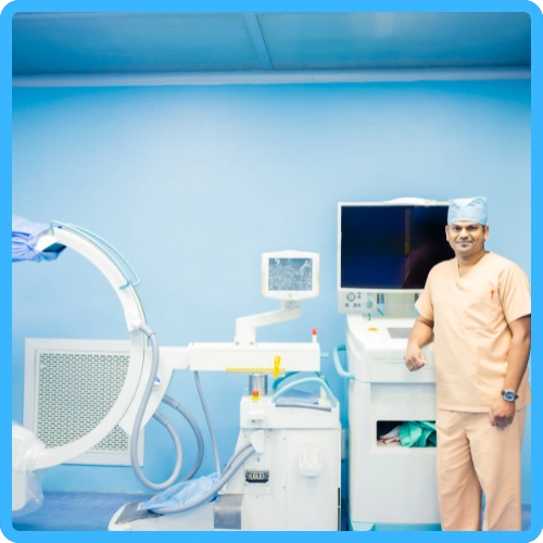 Senior vascular technician and cathlab operator